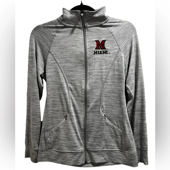 Size small Miami University Ohio full zip jacket sweatshirt like-new - Picture 1 of 4